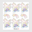 Search for happy unicorn stickers Pastel colours