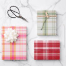 Search for holiday plaid wrapping paper Farmhouse chic