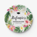 Search for floral graduation plates Grad party