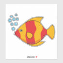 Search for orange fish stickers Red