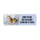 Search for calico cat return address labels Cute