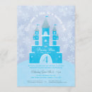 Search for snow princess invitations Blue