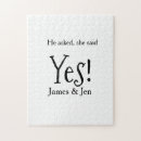 Search for yes puzzles Engagement party name date