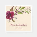 Search for burgundy wedding napkins Fall