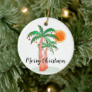 Search for tropical island christmas tree decorations Palm trees