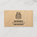 Search for home restoration business cards Contractor