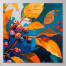 Search for leaves abstract posters Fall