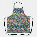 Search for william morris pattern aprons Strawberry thief