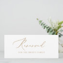 Search for gold reserved wedding signs Calligraphy