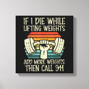 Search for fitness canvas prints Lifting