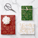 Search for red green gold wrapping paper Chic