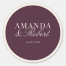 Search for plum wedding stickers Elegant
