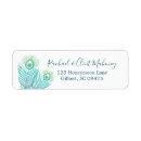 Search for gold peacock return address labels Trendy