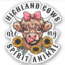 Search for scottish highland cow stickers Farm