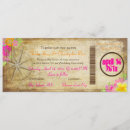 Search for nautical boarding pass invitations Vintage