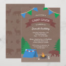 Search for camping party invitations Smores