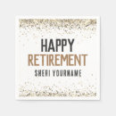 Search for retirement party napkins Glitter