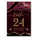 Search for gold and red table cards Marble