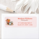 Search for cameras return address labels Watercolor