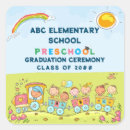 Search for preschool graduation stickers Rainbow