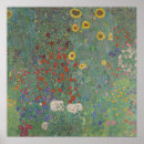 Search for gustav klimt painting posters Farm garden with sunflowers