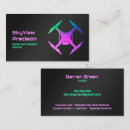 Search for aerial drone business cards Black