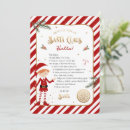 Search for letter from santa invitations Elf arrival letter