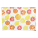Search for fruit pattern pillowcases Lemon