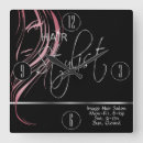 Search for hair salon clocks Pink