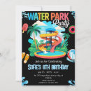 Search for waterpark birthday invitations Swimming