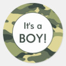 Search for camo green stickers It's a boy
