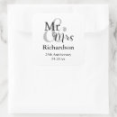 Search for couple anniversary stickers Mr and mrs
