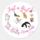 Search for funny girl stickers Cat