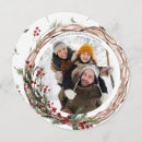 Search for nature christmas cards Red and green