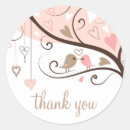 Search for lovebird wedding stickers Love birds