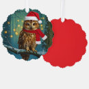 Search for owl vintage christmas tree decorations Woodland