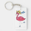 Search for pink flamingo key rings Whimsical