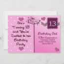 Search for 13th birthday invitations Girl