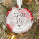 Search for cat lovers christmas tree decorations Black and white