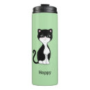 Search for happy cat travel mugs Cute