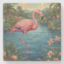 Search for pink flamingo coasters Vintage