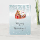 Search for gingerbread house christmas cards White