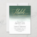Search for emerald green and gold birthday invitations Script