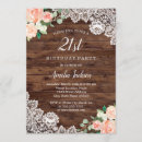 Search for rustic 21st birthday invitations Vintage
