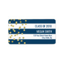 Search for dots and stripes return address labels Gold