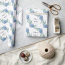 Search for blue hydrangea wrapping paper Elegant