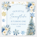 Search for blue snowflake stickers December january february