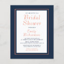 Search for coral and navy invitations Trendy
