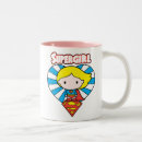 Search for heart logo mugs Chibi supergirl