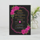 Search for black gold quinceanera invitations Roses